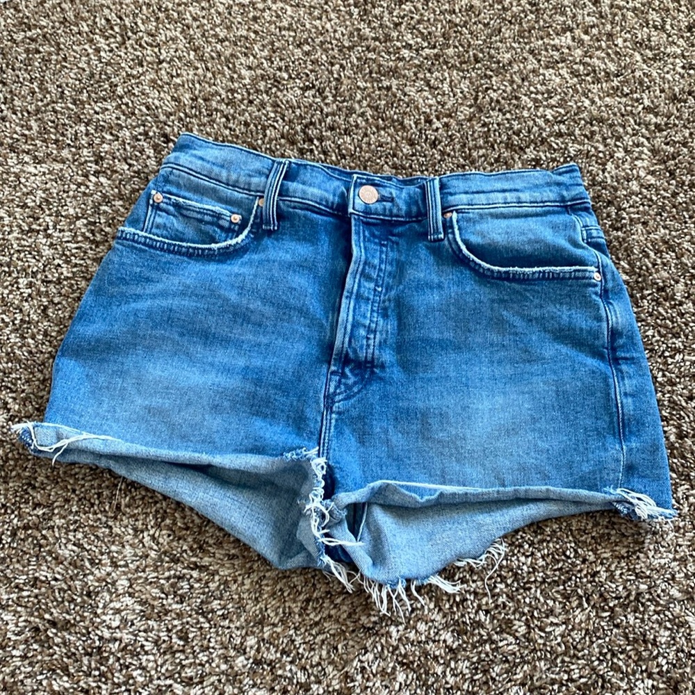 Mother cutoff shorts